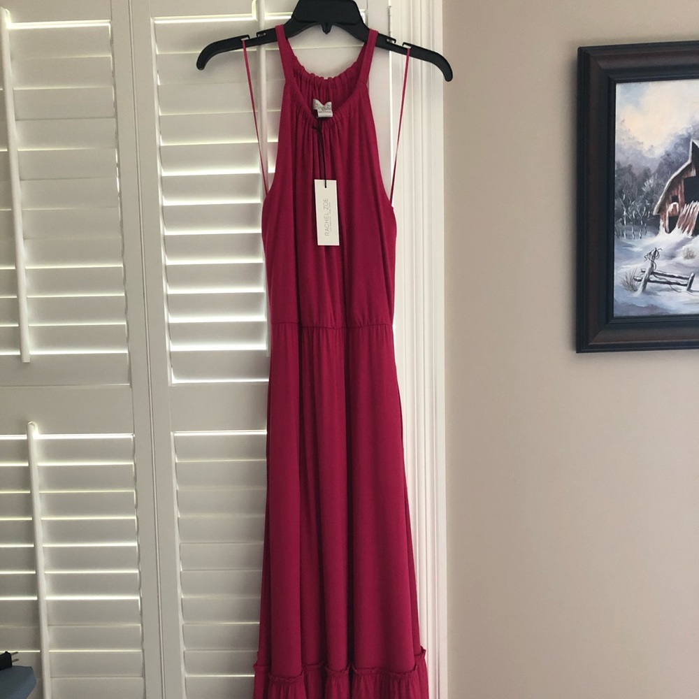 LAST CHANCE NWT Rachel Zoe Halter Maxi Dress w/Pockets